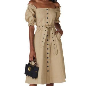 Marissa Webb Collective Puff Sleeve Canvas Dress Size 2